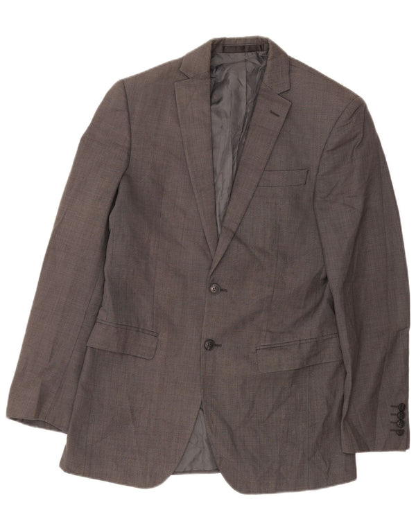 Marks & Spencer Chaqueta tipo blazer de 2 botones para hombre UK 36 Small Grey Wool
