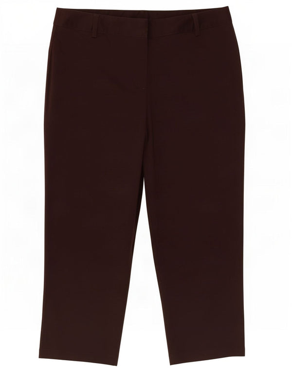 Pantalones capri para mujer Marks & Spencer W32 L22 Marrón
