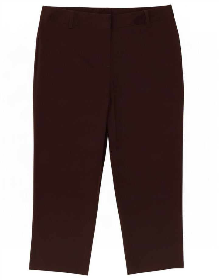 Pantalones capri para mujer Marks & Spencer W32 L22 Marrón