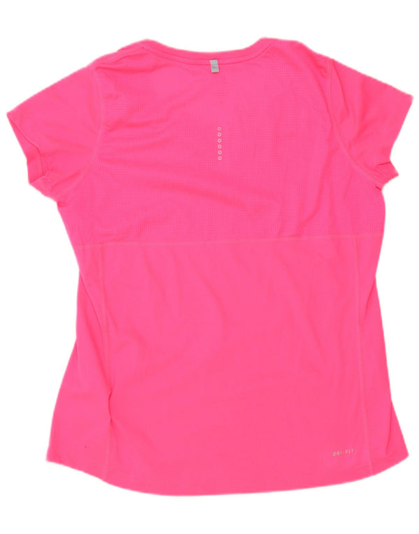 Nike Mujer Dri Fit Camiseta Top UK 40 Grande Poliéster Rosa