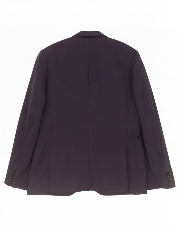 Hugo Boss Chaqueta tipo blazer de 2 botones para hombre EU 52 XL Lana azul marino