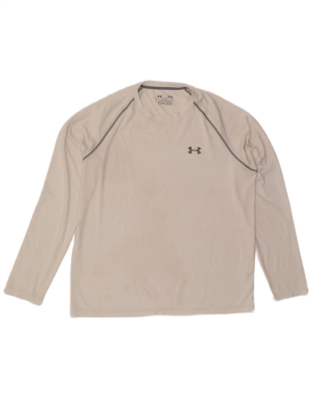 Under Armour Camiseta Heat Gear para hombre de manga larga poliéster blanco grande