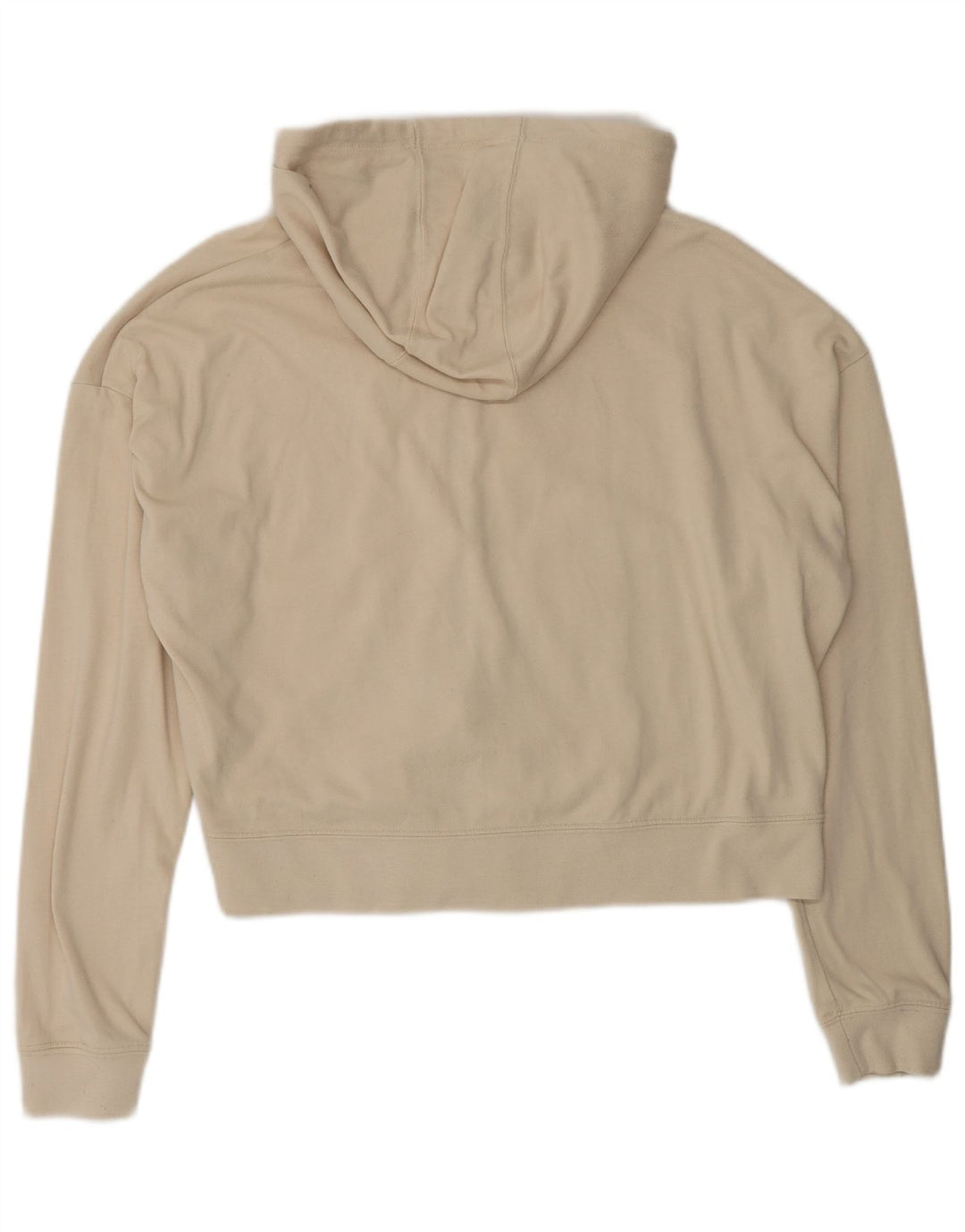 Nike Sudadera con capucha de gran tamaño con cremallera para mujer UK 10 Small Beige Poliéster