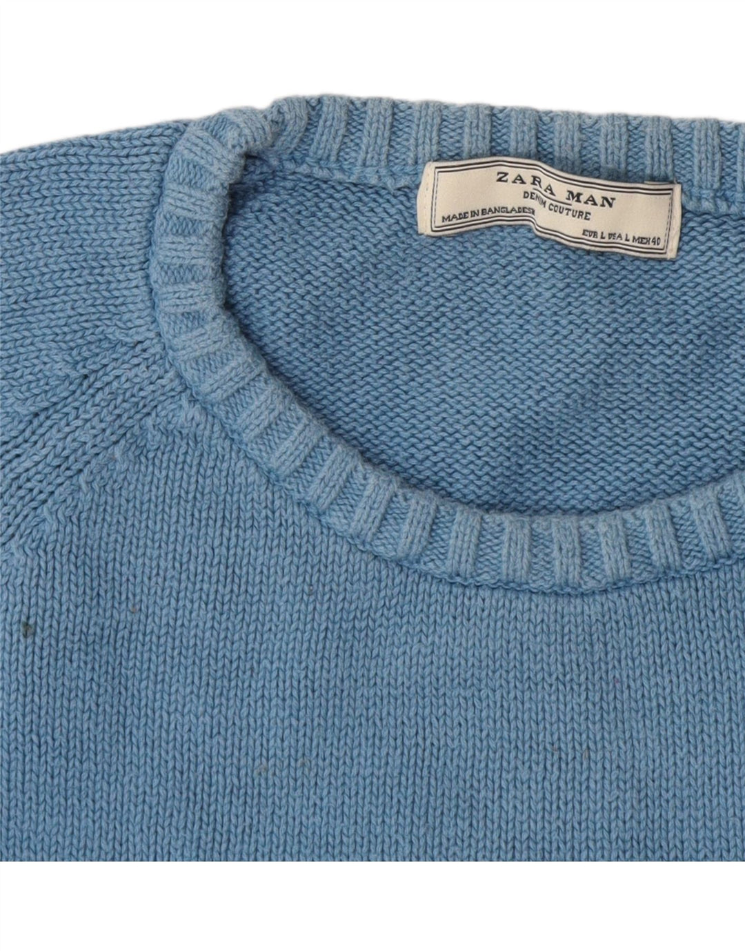 Zara Hombre Jersey De Cuello Redondo Jersey Grande Rayas Multicolor