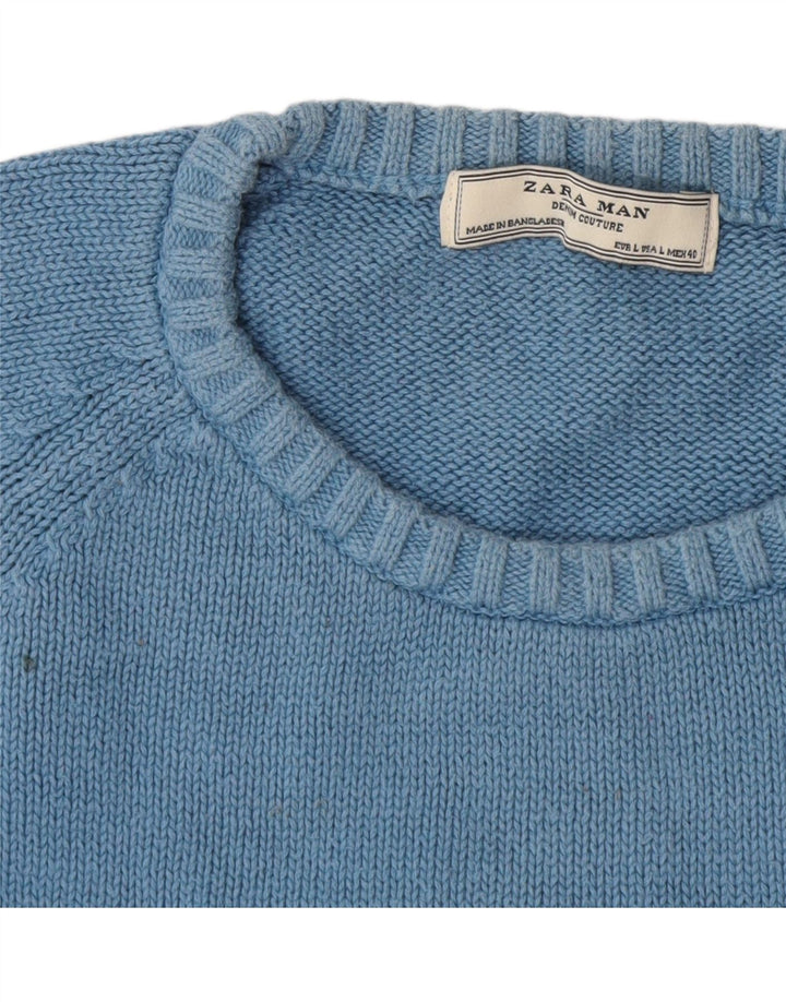 Zara Hombre Jersey De Cuello Redondo Jersey Grande Rayas Multicolor