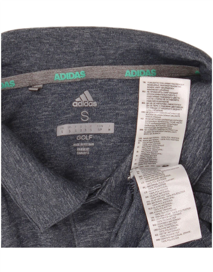 Adidas Polo De Golf Para Hombre Pequeño Poliéster Azul