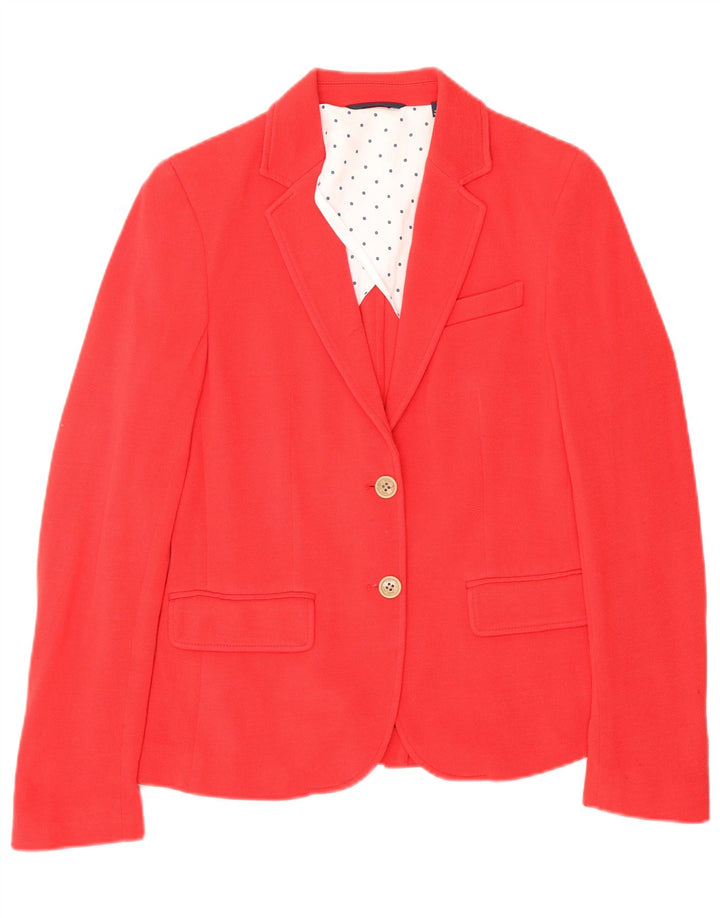 GANT Womens 2 Button Blazer Jacket UK 6 XS  Red Cotton