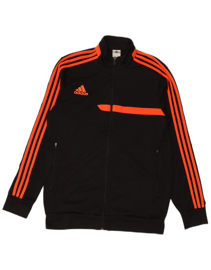 ADIDAS Hombre Chándal Top Chaqueta Mediano Negro Colorblock Poliéster