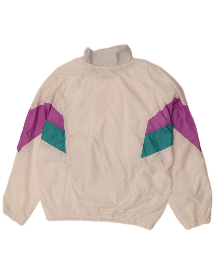 Pro Ace - Chaqueta de chándal para hombre, talla grande, color blanco roto, poliamida