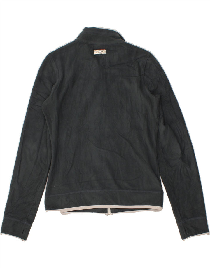 CHAMPION Womens Graphic Fleece Jacket UK 10 Small Grey Vintage Champion and Second-Hand Champion from Messina Hembry 