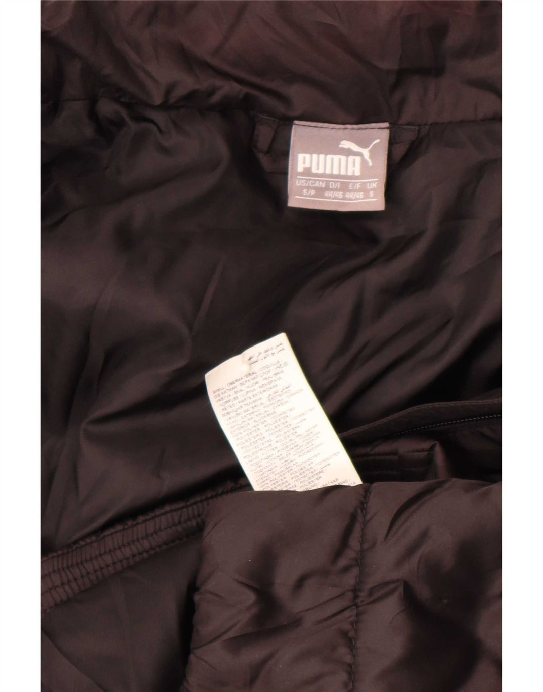 Puma Chaqueta acolchada para hombre UK 36 Small Poliéster negro