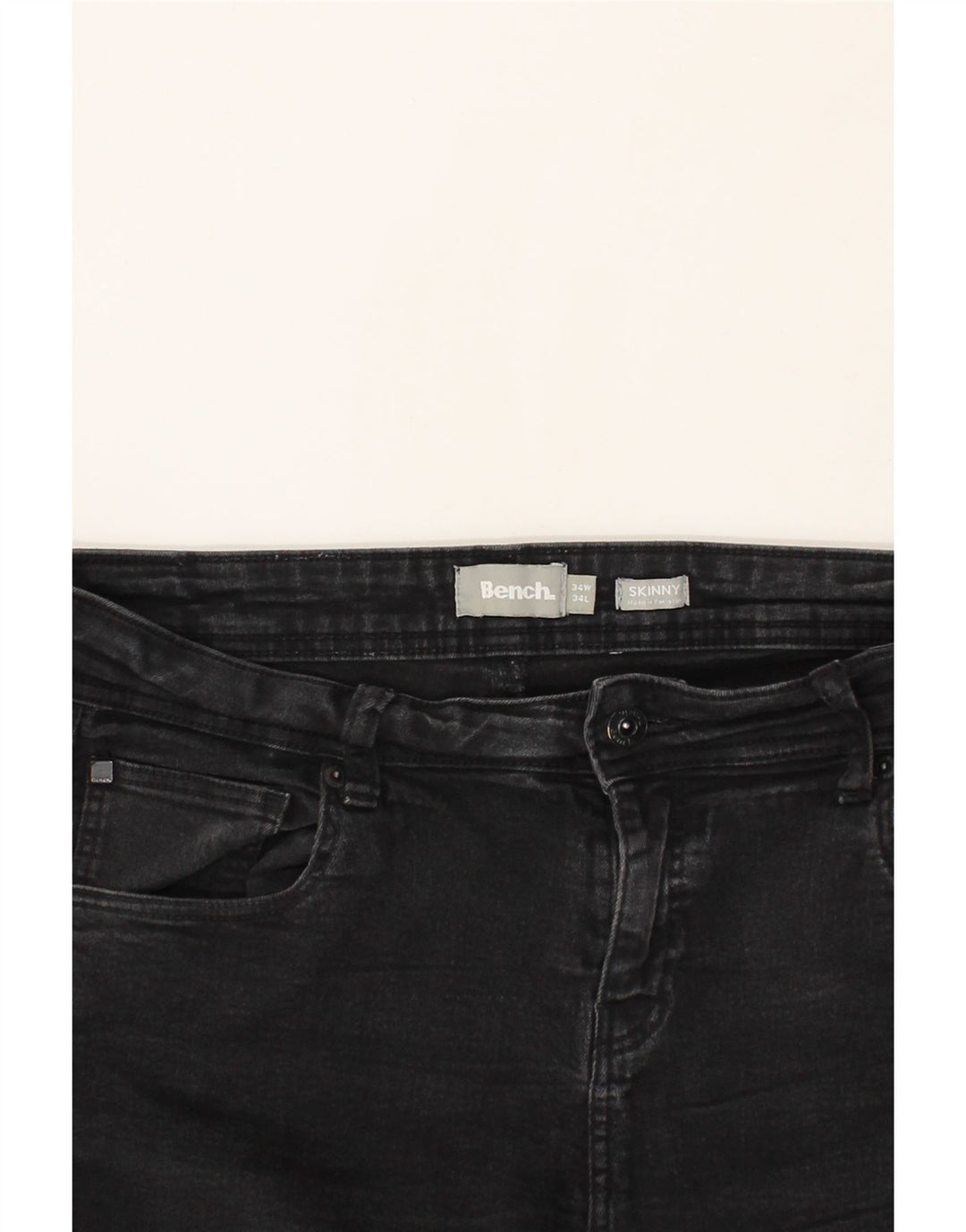 BENCH Vaqueros pitillo para mujer W34 L34 Algodón negro