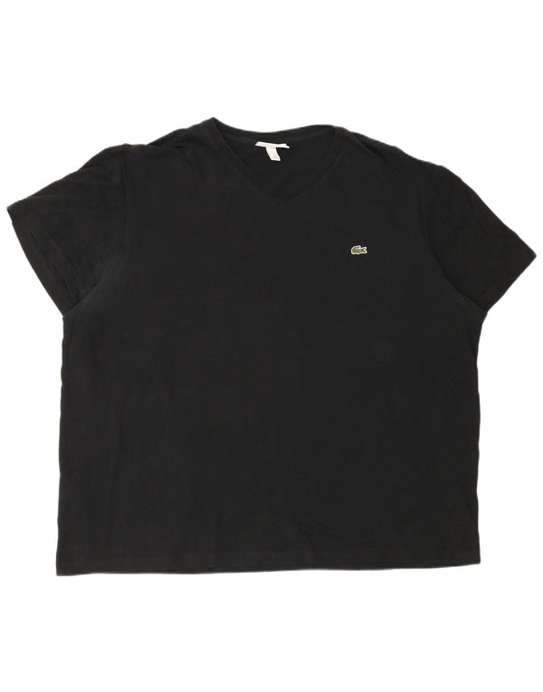 Camiseta Lacoste Hombre Talla 8 3XL Algodón Negro