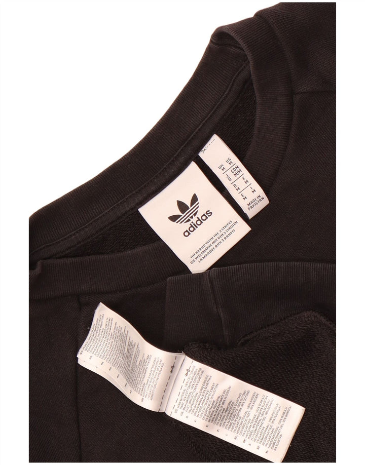 Adidas Hombre Sudadera Gráfica Jumper Medium Negro Algodón