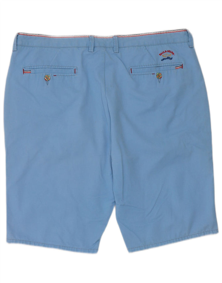 Paul & Shark Pantalones cortos chinos para hombre W36 Algodón azul grande