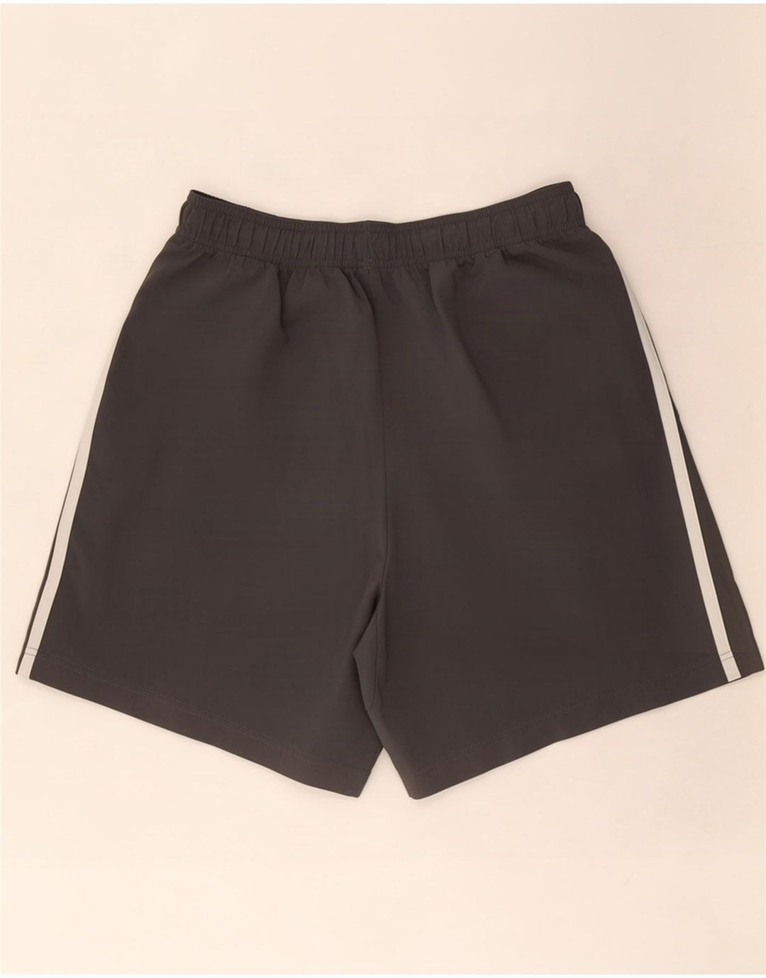 Adidas - Pantalones cortos deportivos para hombre, poliéster gris grande