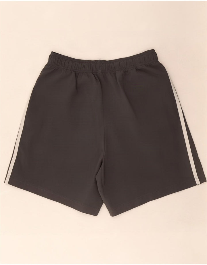 Adidas - Pantalones cortos deportivos para hombre, poliéster gris grande