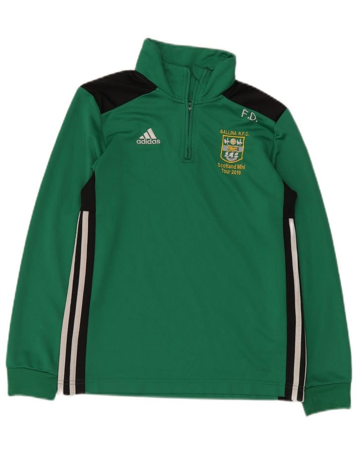 ADIDAS Camiseta de chándal con estampado gráfico para niños 11-12 años Bloque de color verde