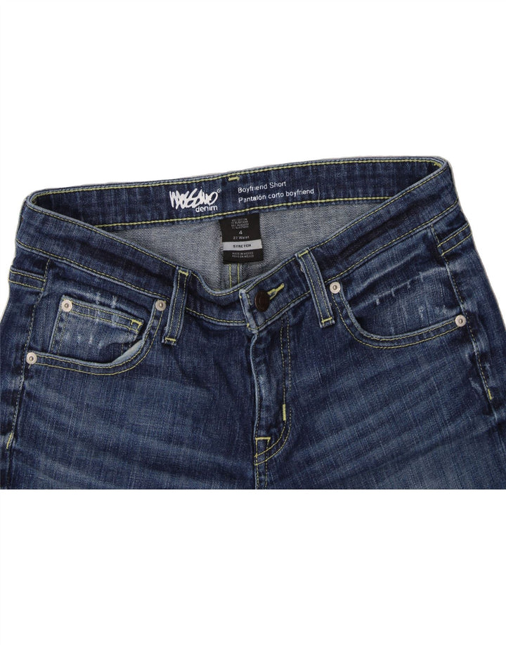 MOSSIMO Womens Boyfriend Denim Shorts US 4 Small W27  Blue Cotton Vintage Mossimo and Second-Hand Mossimo from Messina Hembry 