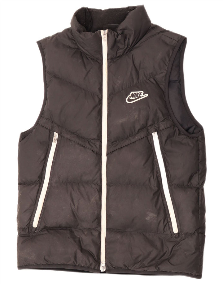 Nike Chaleco acolchado para hombre UK 38 Mediano Negro Poliéster