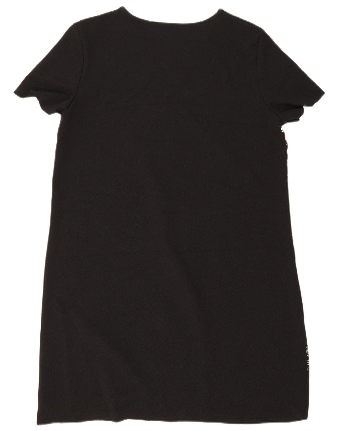 Zara Vestido recto con estampado abstracto para mujer, Reino Unido 44, mediano, negro