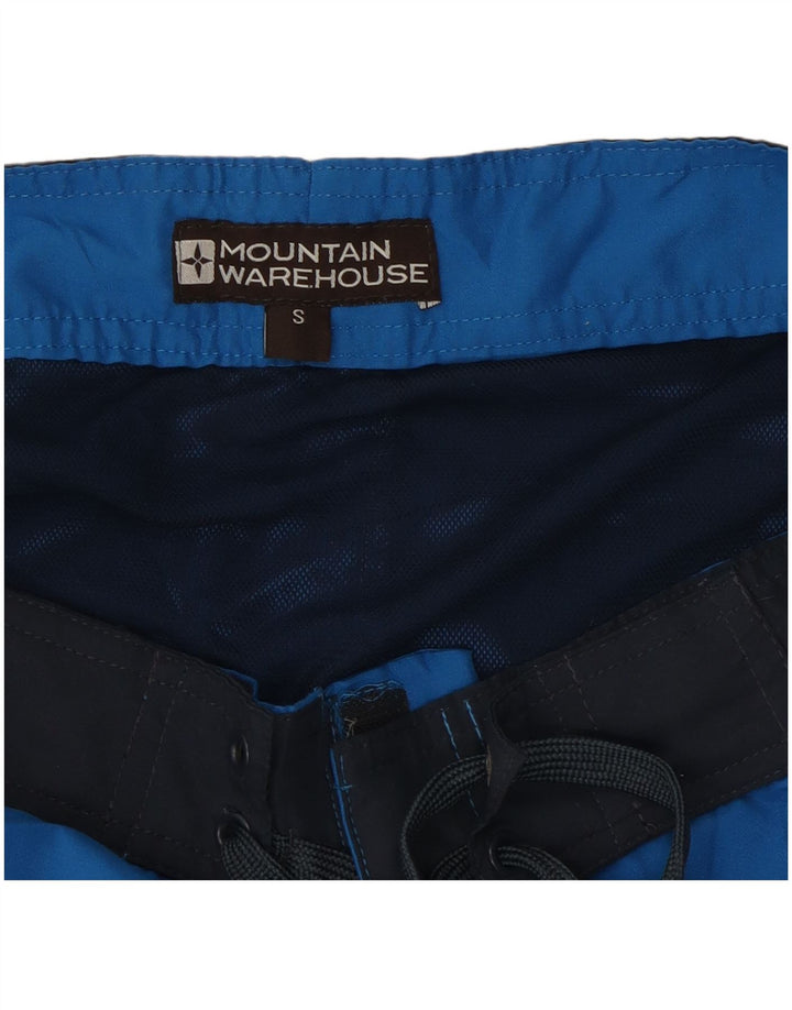 Bañador para hombre Mountain Warehouse, tamaño pequeño, poliéster a rayas azules