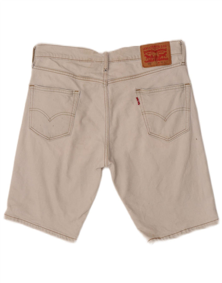 Levi's Hombre 511 Shorts De Mezclilla W30 Algodón Azul Medio