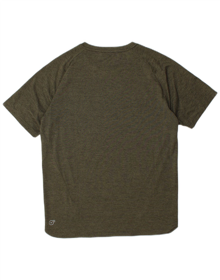 Puma Camiseta gráfica para hombre Top Small Caqui Poliéster