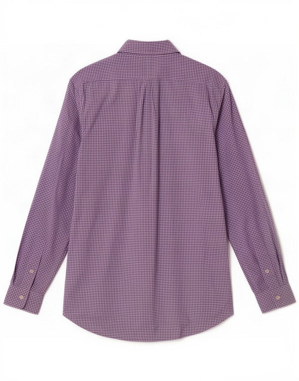 Polo Ralph Lauren Camisa para hombre de algodón a cuadros violeta medio