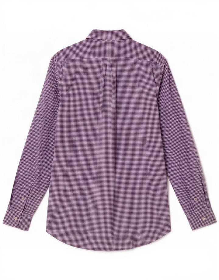 Polo Ralph Lauren Camisa para hombre de algodón a cuadros violeta medio