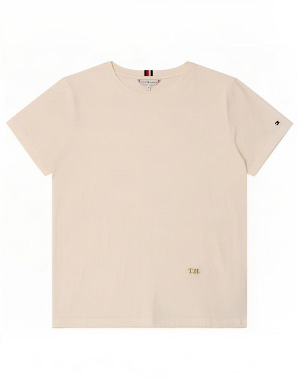 Tommy Hilfiger Camiseta para Mujer Top UK 40 Grande Algodón Blanco