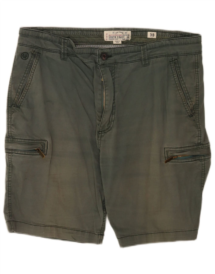 Pantalones cortos cargo regulares para hombre Fat Face W38 XL Algodón verde