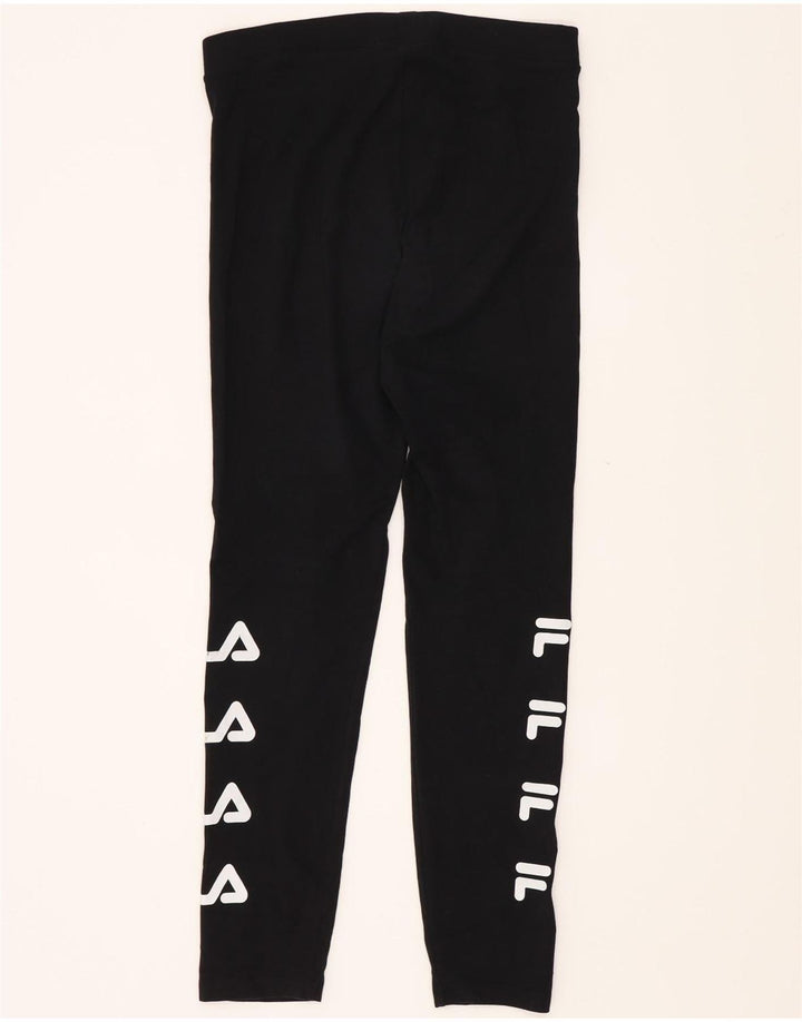 Fila Leggings gráficos para mujer Reino Unido 40 Mediano Algodón negro