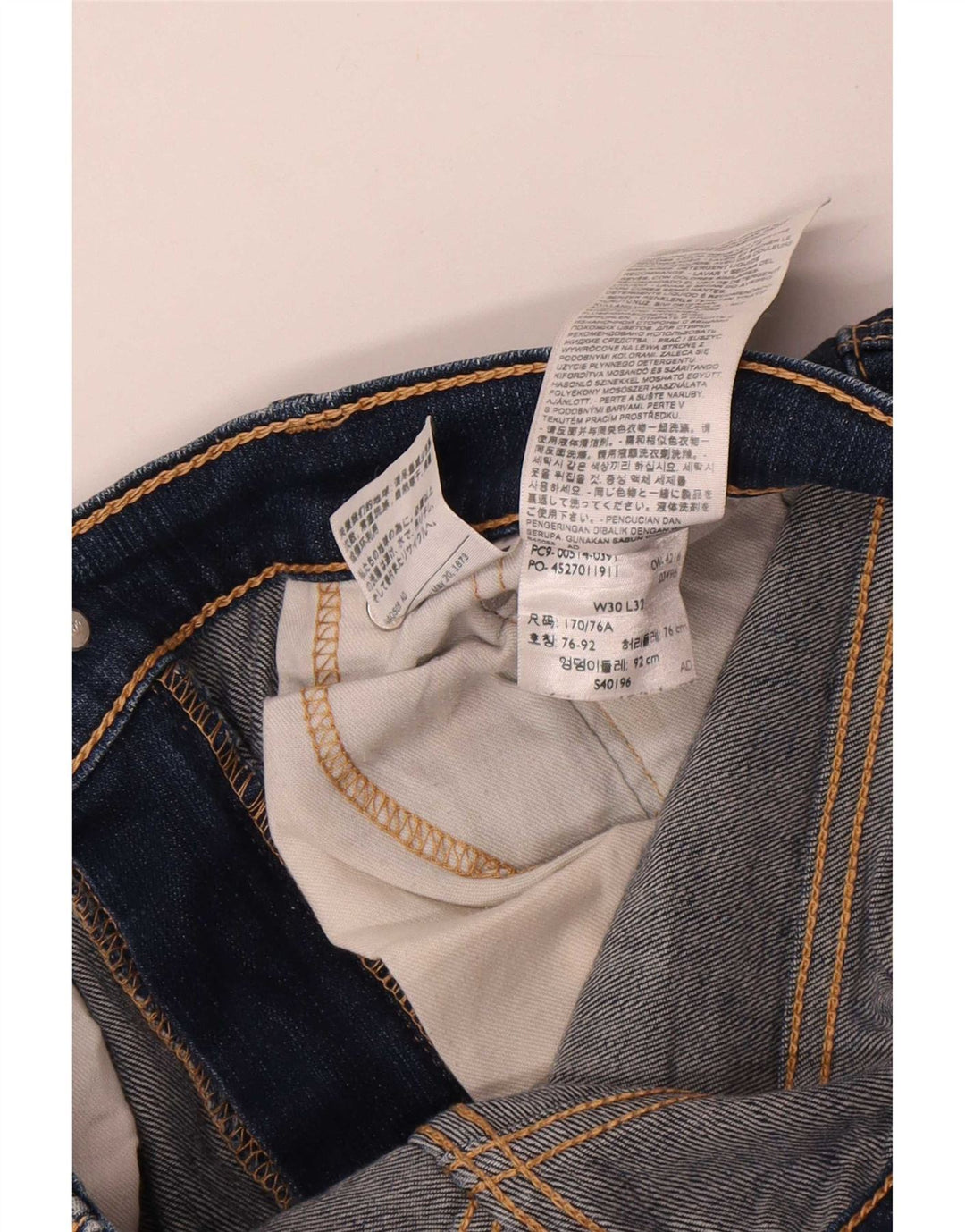 Levi's Hombre 514 Vaqueros Rectos W30 L32 Algodón Azul Marino