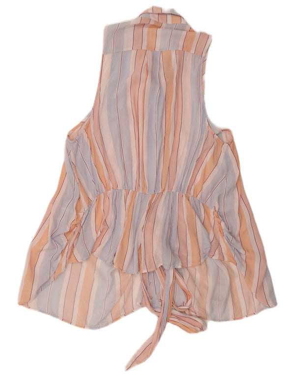 Free People Blusa para mujer UK 40 Mediana Rayas multicolores