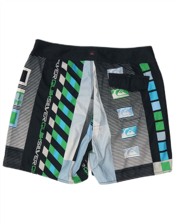 Quiksilver Bañador con Estampado Gráfico para Hombre, Talla Grande, Multicolor, Geométrico