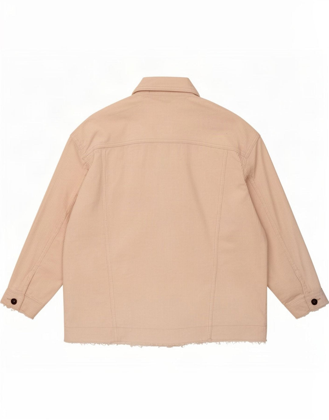 Zara Chaqueta de pana extragrande para mujer Reino Unido 14 Mediana de algodón blanco roto