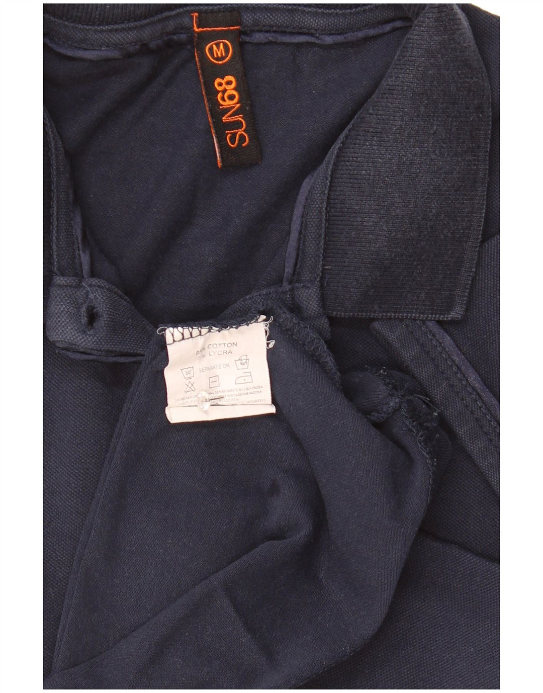 Sun68 Polo para mujer UK 40 Mediano Azul marino Algodón