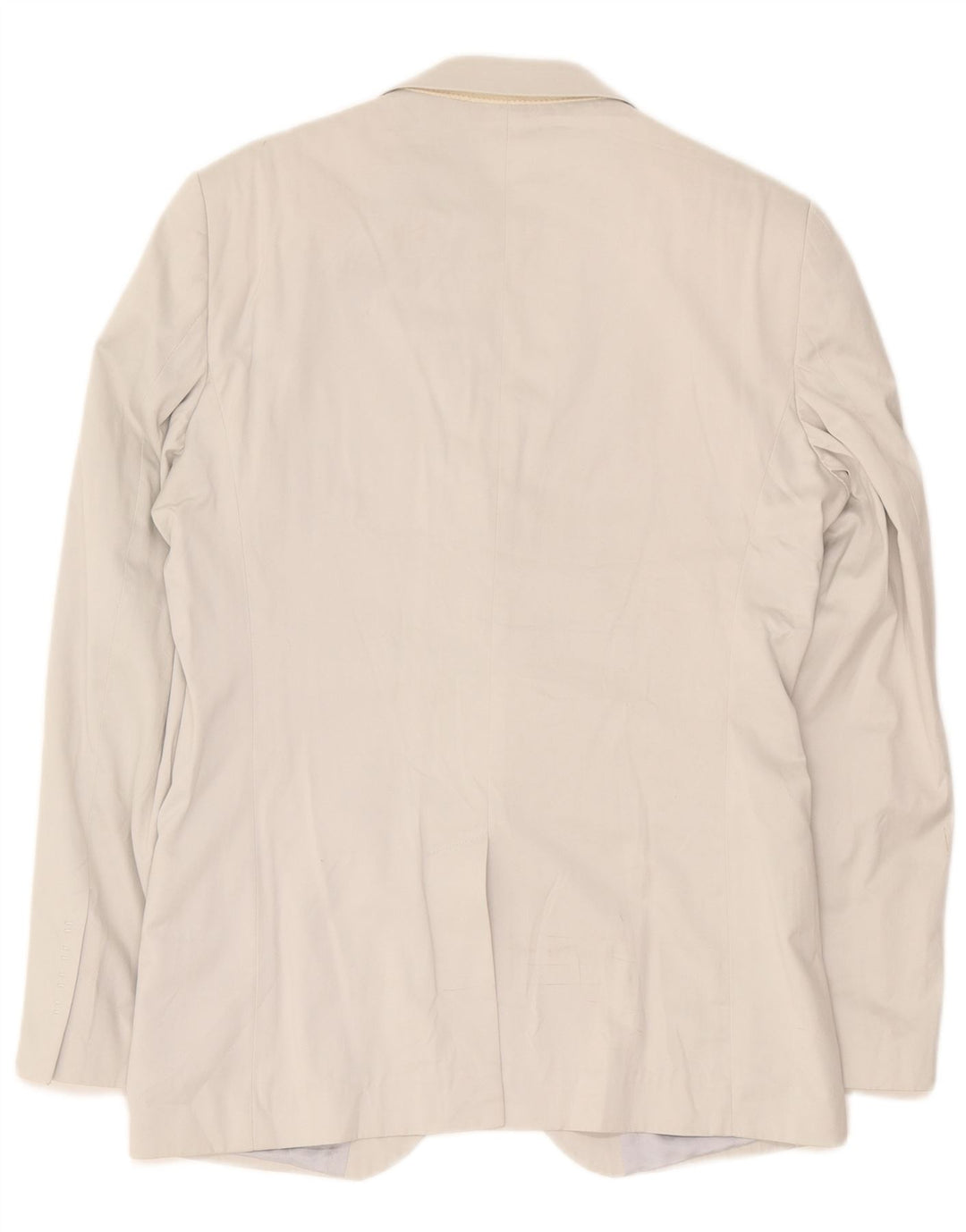 Zara Chaqueta tipo blazer de 2 botones para hombre EU 52 Grande Algodón beige