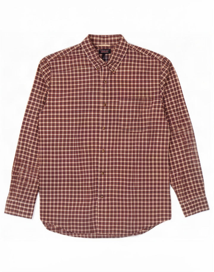Chaps Camisa para hombre 2XL Algodón a cuadros rojos