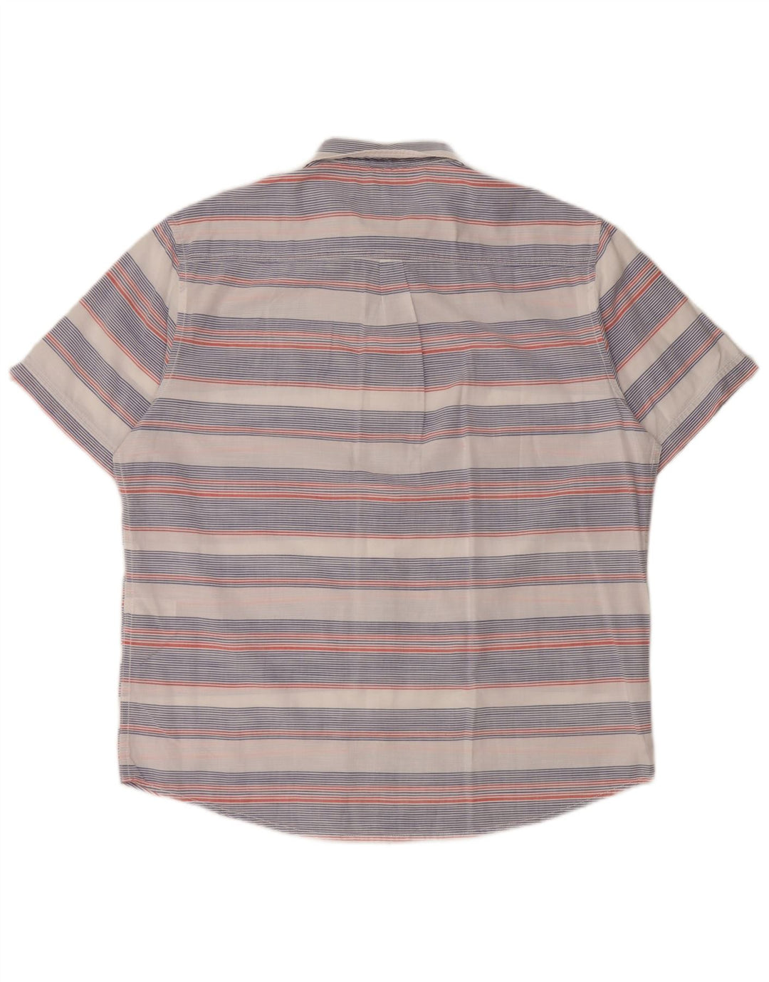 JAMES PRINGLE Camisa de manga corta para hombre Algodón de rayas blanco medio