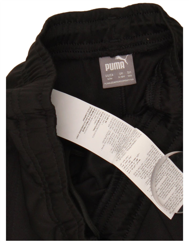 Puma Pantalones de chándal para niña 9-10 años Negro Colorblock Poliéster