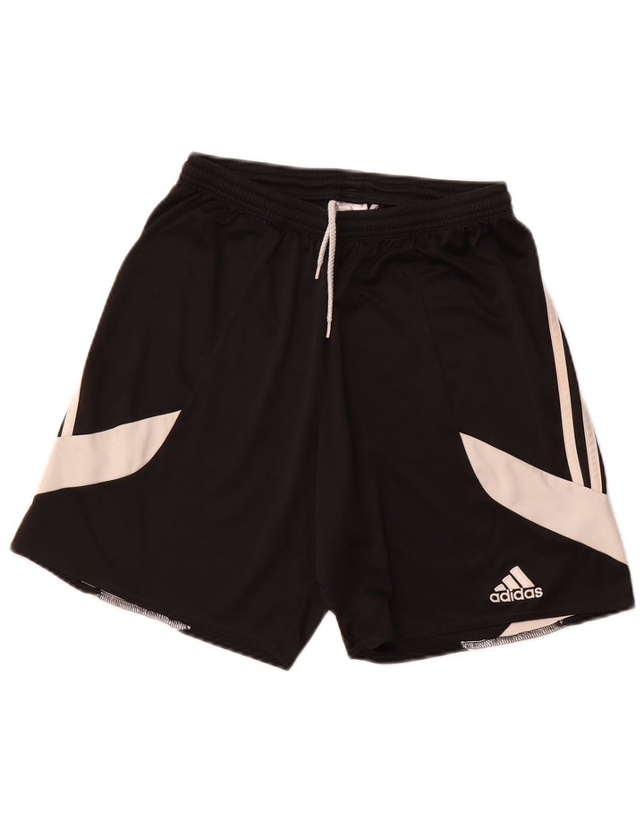 ADIDAS Hombres Climalite Sport Shorts Medio Negro Colorblock Poliéster