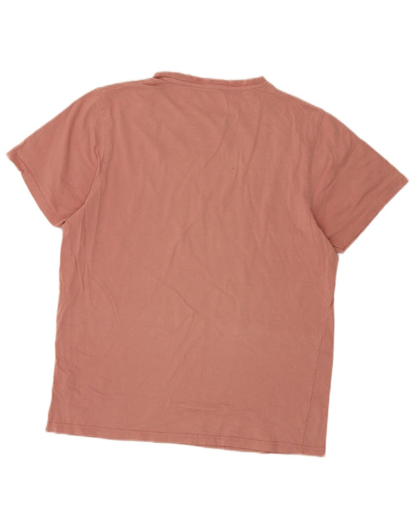 Mountain Warehouse Mens Graphic T-Shirt Top Medium Pink Cotton