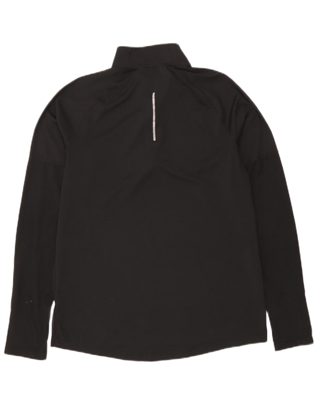 Nike Dri Fit - Chándal con cremallera y cuello para hombre, talla mediana, poliéster negro
