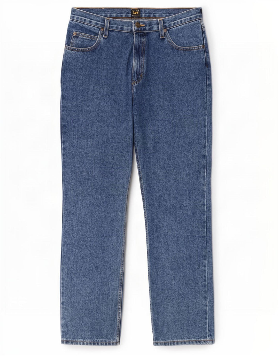 Lee Vaqueros Rectos Brooklyn Para Hombre W34 L32 Algodón Azul