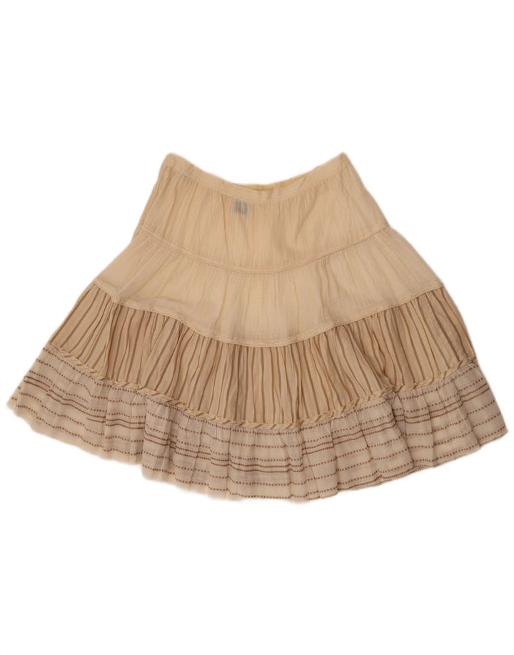 Cerruti 1881 Falda Acampanada Transparente para Mujer W30 Rayas Beige Medianas