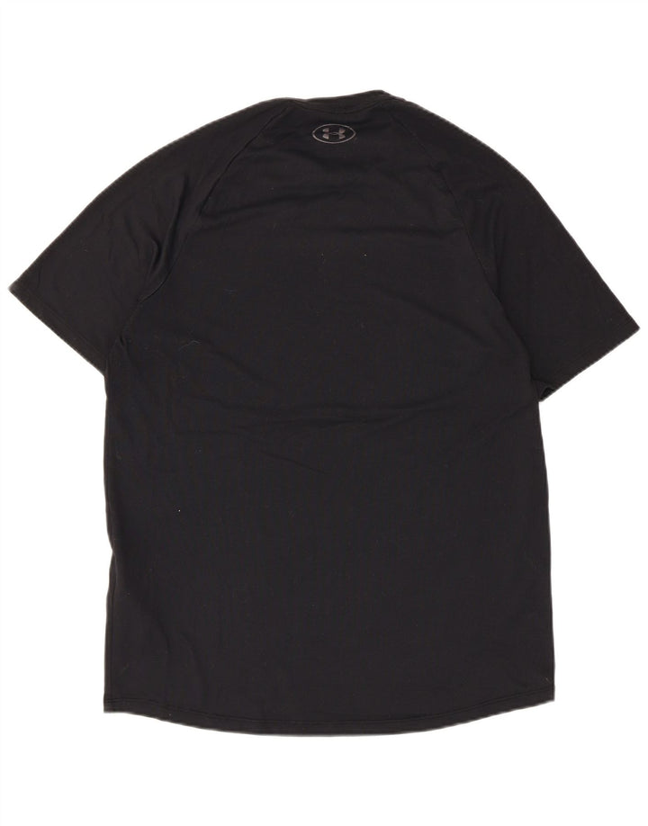 Under Armour Camiseta Heat Gear para hombre Top Mediano Poliéster negro