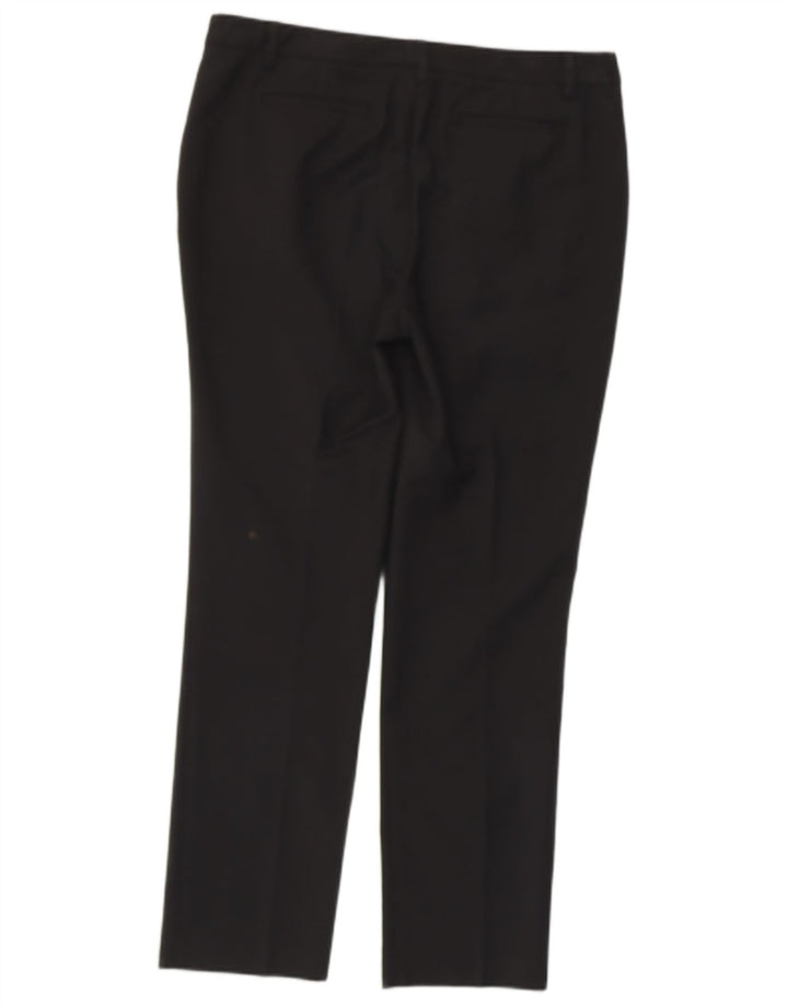 REISS Pantalones de traje ajustados para mujer UK 40 Large W33 L27 Algodón negro