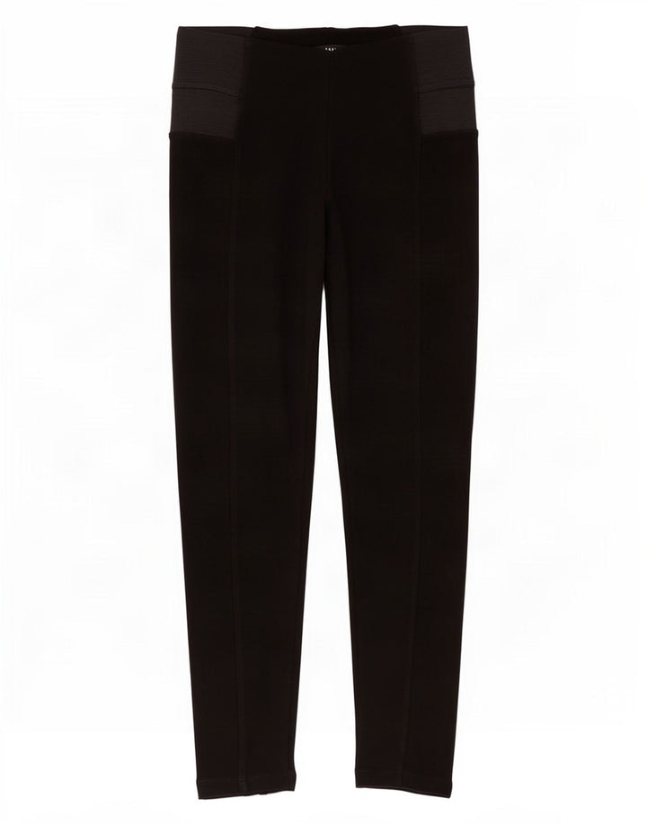 Zara Mujer Leggings Crop Mediano Negro